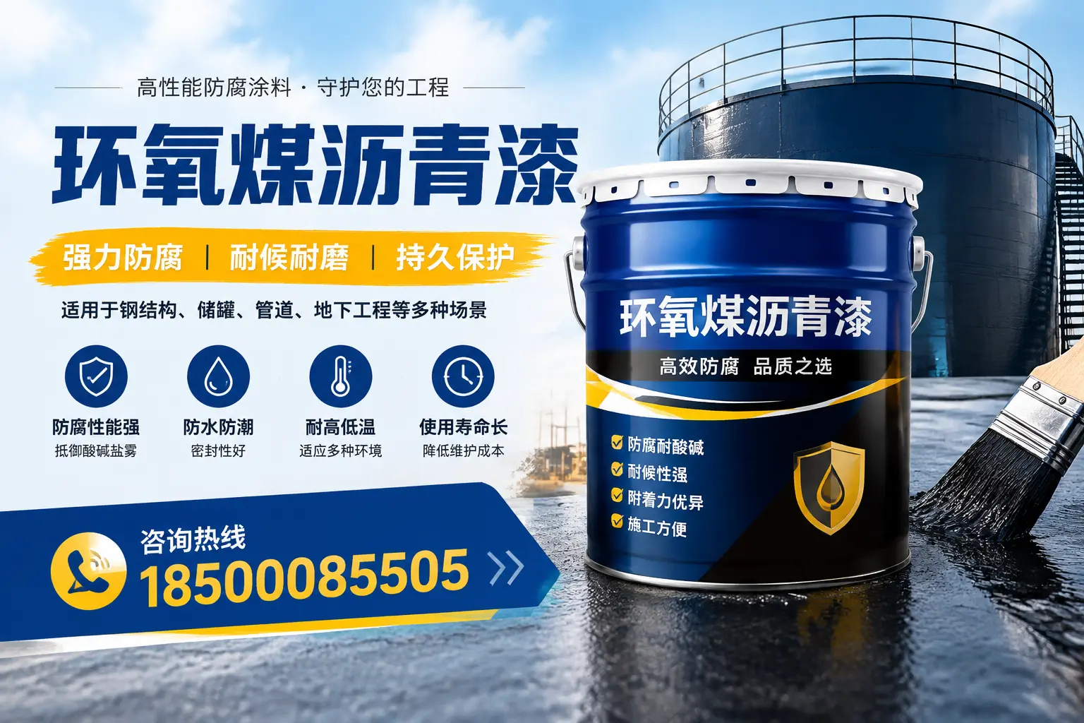 环氧煤沥青漆在工业中的应用,峄城企业的选择